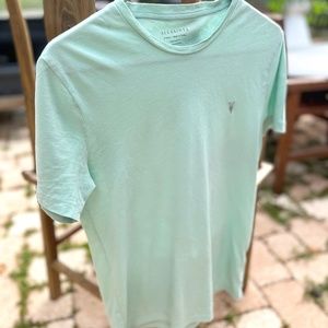 All Saints Sea Foam Green T Shirt NWOT